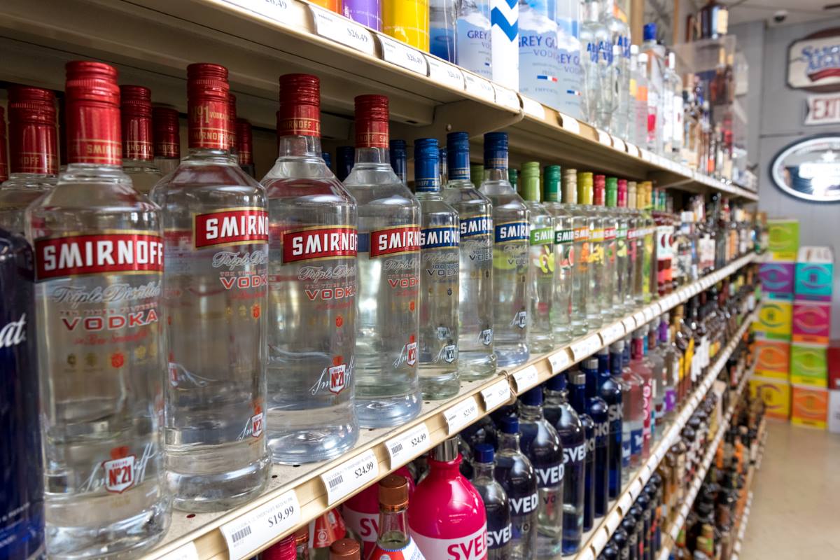 Southgate Liquors, vodka selection, Agawam, MA